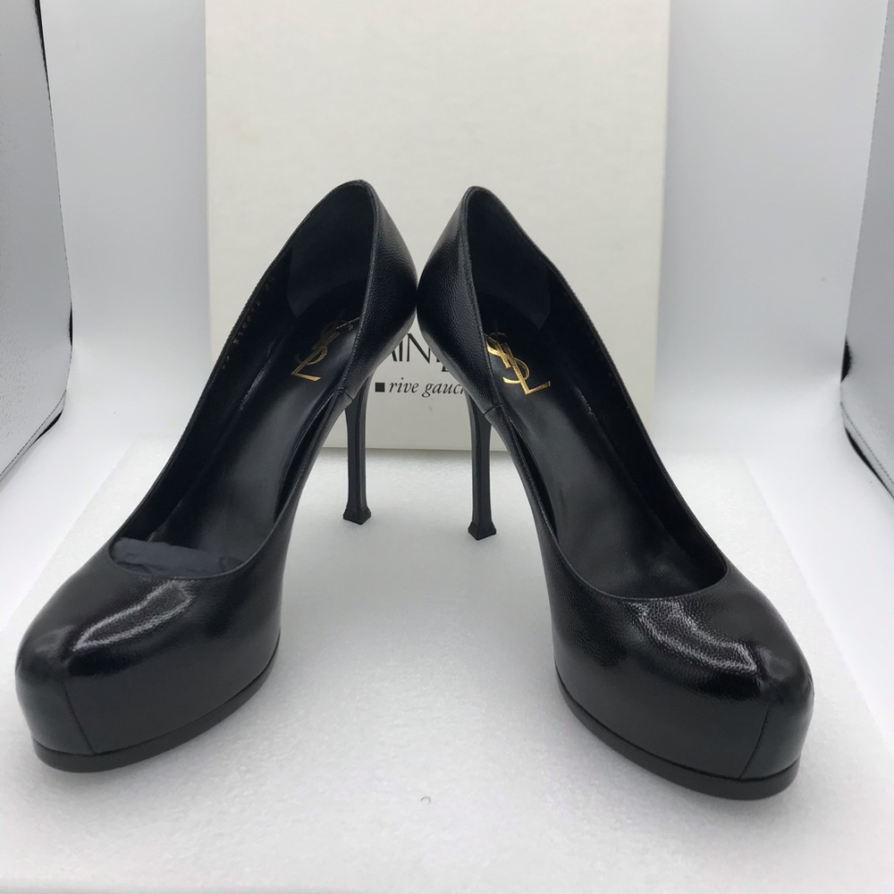 YSL Tribute Too Platform Heels black Size 40